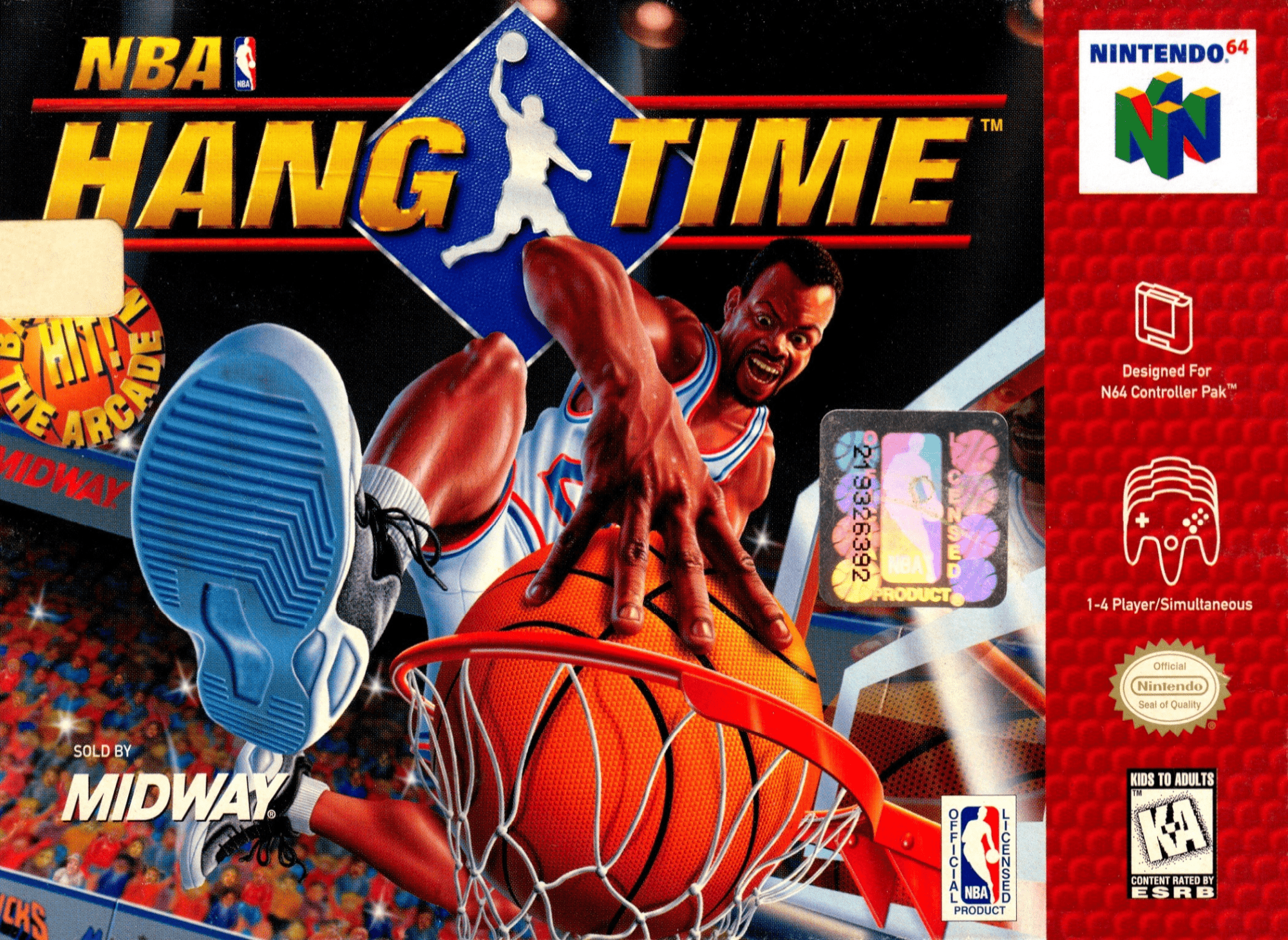 NBA Hang Time box art for Nintendo 64